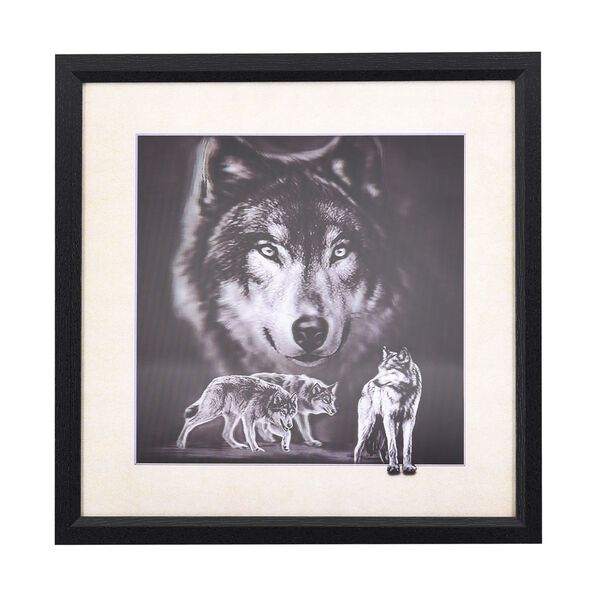 Realistisches 5D Wolfs-Gem&auml;lde, Mehrfarbig