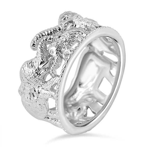 Royal Bali Kollektion - Ring mit Elefantenfamilien-Design in 925 Silber image number 3