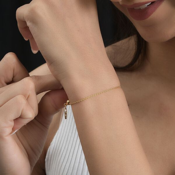 Anker-Kettenarmband 19cm in vergoldetem 925 Silber image number 3