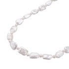 Weiße Keshi Perle und weiße Süßwasser Perlen-Halskette, 50 - 386 ct. image number 2