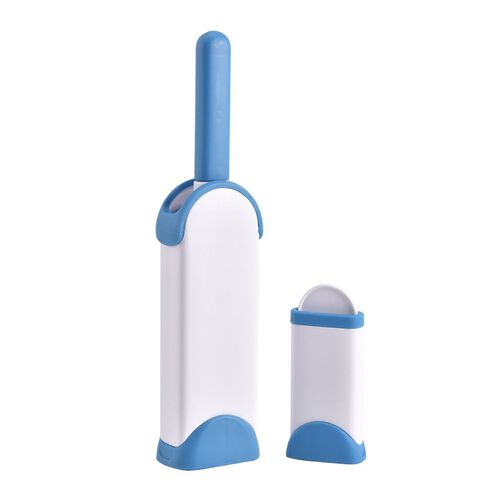 2er-Set Fusselrolle, 32x8x5 cm + 13x6x3 cm, Blau image number 0