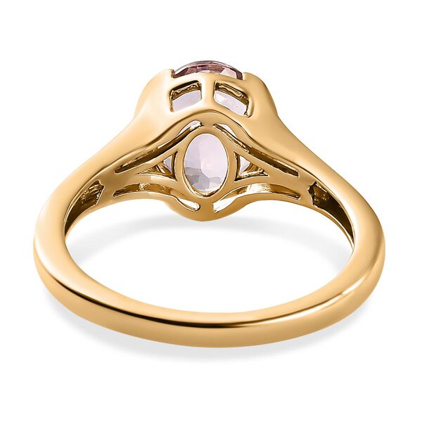 AAA Rosa Morganit Ring in 585 Gold - 1,60 ct. image number 6