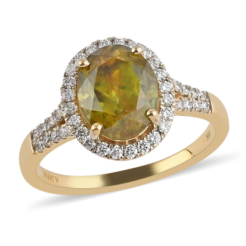 ILIANA AAA Sphen und Diamant-Ring, SI G-H, 750 Gelbgold  ca. 3,65 ct image number 0