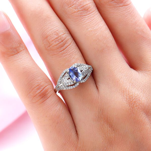 Tansanit und Zirkon-Ring - 1,47 ct. image number 3