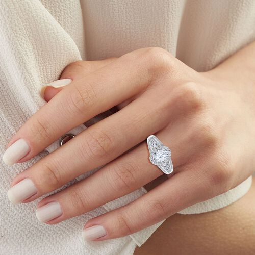 Lab Grown Diamant VS Ring 950 Platin (Größe 18.00) ca. 2,00 ct image number 3