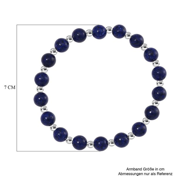 Lapislazuli Armband, flexibel, ca. 60.00 ct image number 4