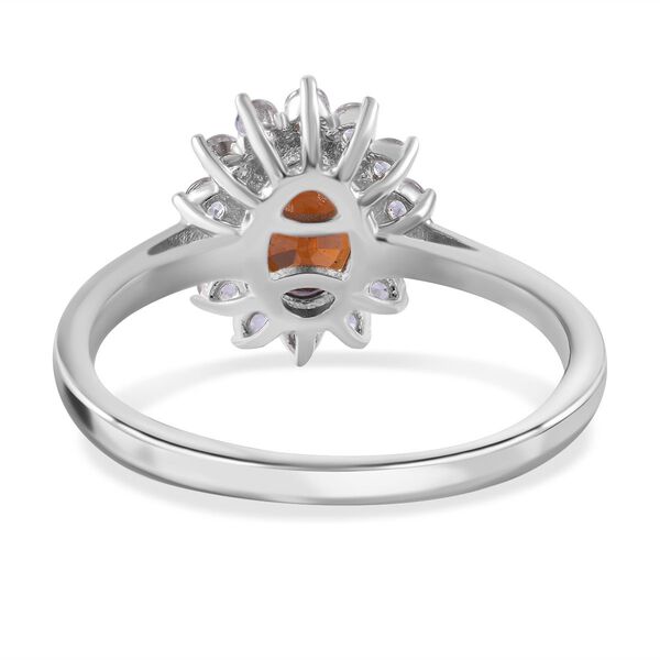 Sonnenuntergang Zirkon, Wei&szlig;er Zirkon Ring 925 Silber rhodiniert (Gr&ouml;&szlig;e 21.00) ca. 2,64 ct image number 3