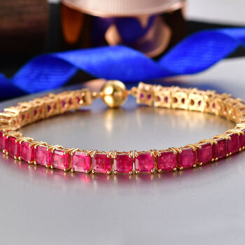 D'Joy afrikanisches Rubin 20cm Armband - 33,64 ct.