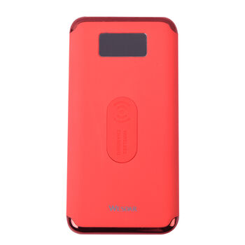 Kabellose PowerBank mit Bildschirmanzeige, 10000mAh, Rot