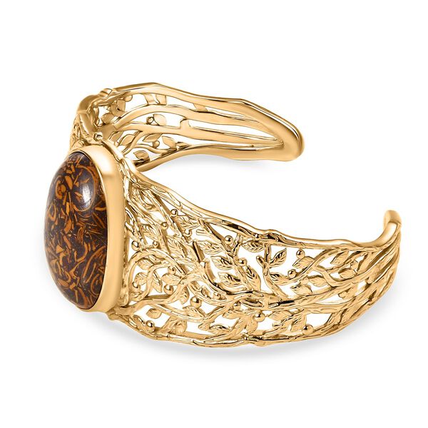 Skript Stein Armreif ca. 19 cm Nickelfreies Messing ca. 33,50 ct. image number 3