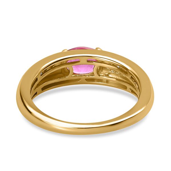 Ilakaka rosa Saphir und Zirkon-Ring - 1,23 ct. image number 6