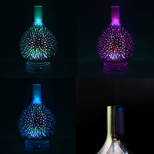 THE 5TH SEASON - 3D Glas ätherisches Öl Diffusor und Luftbefeuchter mit 6er-Set ätherischer Öle - Entspannung image number 2