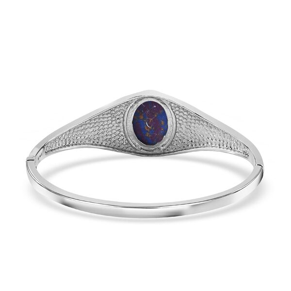 Lila T&uuml;rkis Armreif, ca. 19 cm, Edelstahl, ca. 10.54 ct image number 5