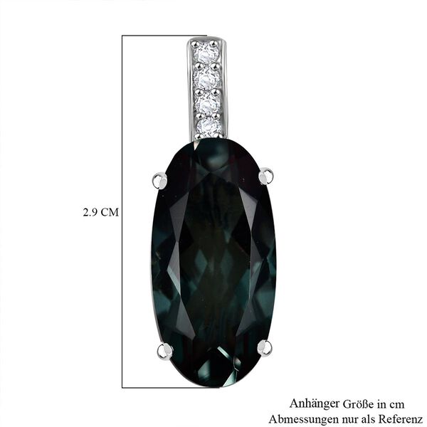 Alexandrit Triplett Quarz und Zirkon Anhänger - 9,65 ct. image number 6