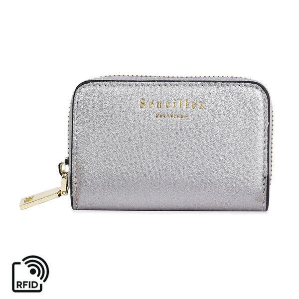 SENCILLEZ Kreditkartenetui aus echtem Leder