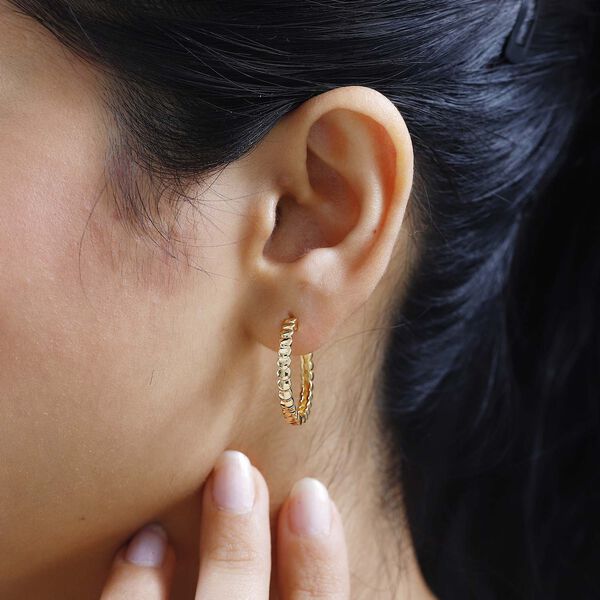 Rundsegment-Design, 925 Silber Gelbgold Vermeil image number 3