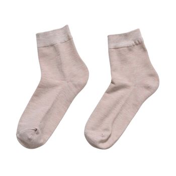 4 Paar Kn&ouml;chelsocken aus Baumwoll-Polyester, atmungsaktiv und elastisch, 23-25cm, Dunkel-Khaki und Hell-Khaki