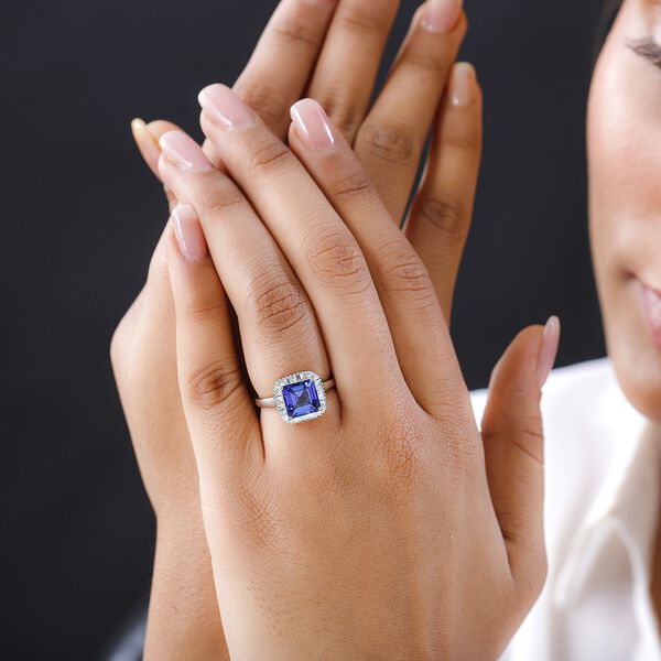 RHAPSODY AAAA Tansanit und VS EF Diamant Ring in 950 Platin - 3,41 ct. image number 9