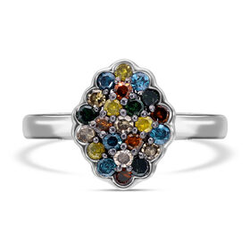 Mehrfarbiger Diamant-Ring - 0,50 ct.