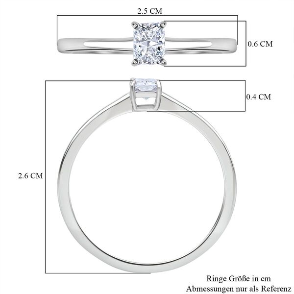 LUXURIANT DIAMOND - Lab Grown Diamant VS-EF Ring 925 Silber rhodiniert (Gr&ouml;&szlig;e 17.00) ca. 0,50 ct image number 7