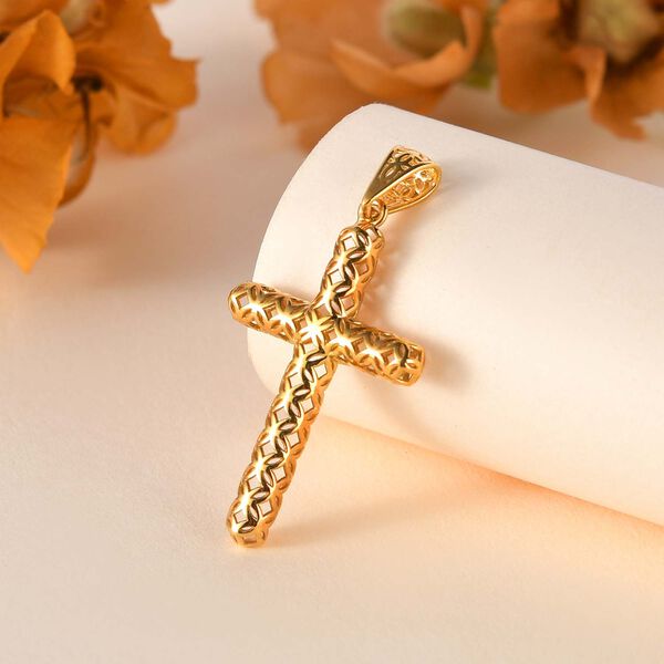 Kreuz-Anhänger in 916 Gold image number 6