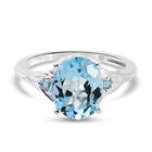 Himmelblauer Topas Ring 925 Silber  ca. 3,06 ct image number 0
