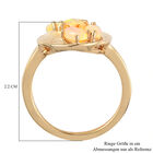 Natürlicher Äthiopischer Opal Ring 925 Silber Gelbgold Vermeil (Größe 20.00) ca. 0,87 ct image number 6