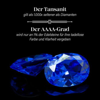 RHAPSODY AAAA Tansanit und VS EF Diamant-Ring in 950 Platin - 7 ct.