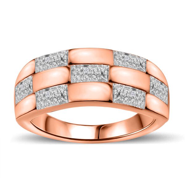 Weißes Diamant-Schmuckset, Roségoldton - 0,11 ct. image number 4