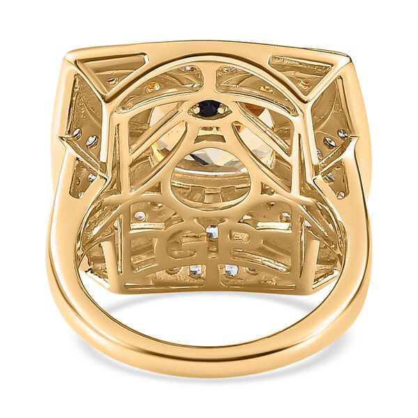 GP Royal Kollektion - AA Citrin, Zirkon und Saphir Ring- 5,30 ct. image number 6