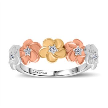 LUXURIANT 0,15 ct. SI-GH Labor Diamant dreifarbiger Ring