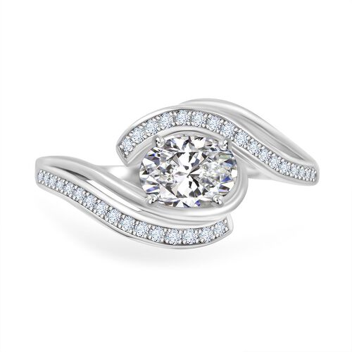 Lustro Stella - Weißer Zirkonia Ring, 925 Silber rhodiniert (Größe 16.00) 1.64 ct image number 0