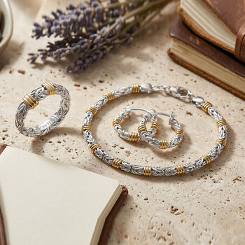 D'Joy Royal Bali- Zweifarbiges Borobudur Schmuckset