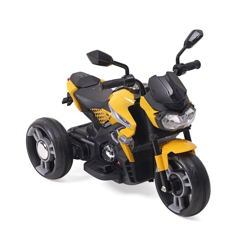 TurboBlitz RC-Motorrad 2.4G,  Licht, Musik, und Power auf Knopfdruck, Größe: 82x52x58, gelb image number 0