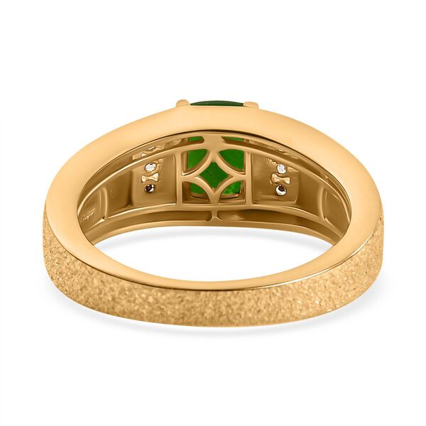 Nat&uuml;rlicher Chromdiopsid und Zirkon Ring - 1,23 ct. image number 5