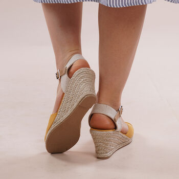 LA MAREY: Espadrilles mit Keilabsatz, Gelb&nbsp;