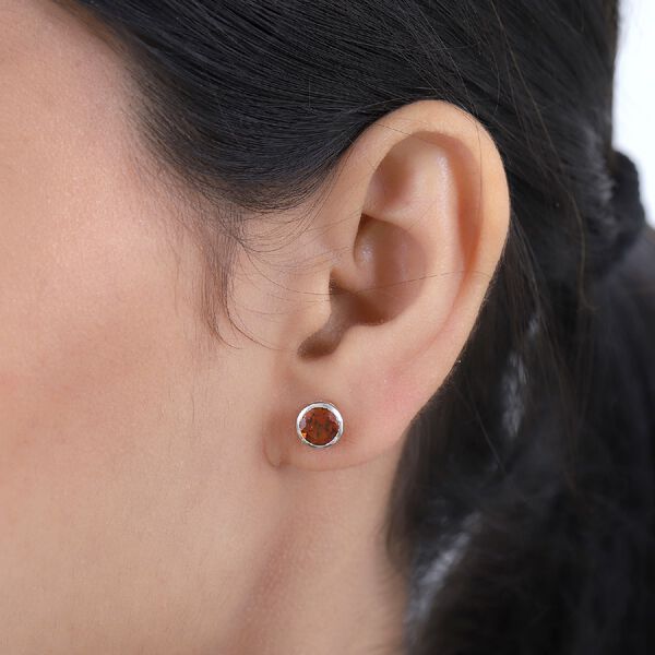 Madira Citrin Ohrstecker, 925 Silber platiniert, ca. 1,36 ct image number 3