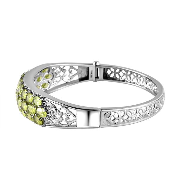 Natürlicher Peridot Armreif, 19 cm - 15,32 ct. image number 4