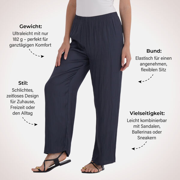 Damen Hose, Dunkelblau, Taille 32–48 cm, Länge 104 cm image number 3