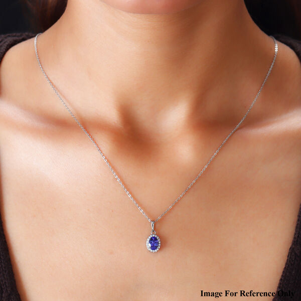 RHAPSODY AAAA Tansanit und Diamant-Anhänger, VS E-F, 950 Platin ca. 1,24 ct image number 2