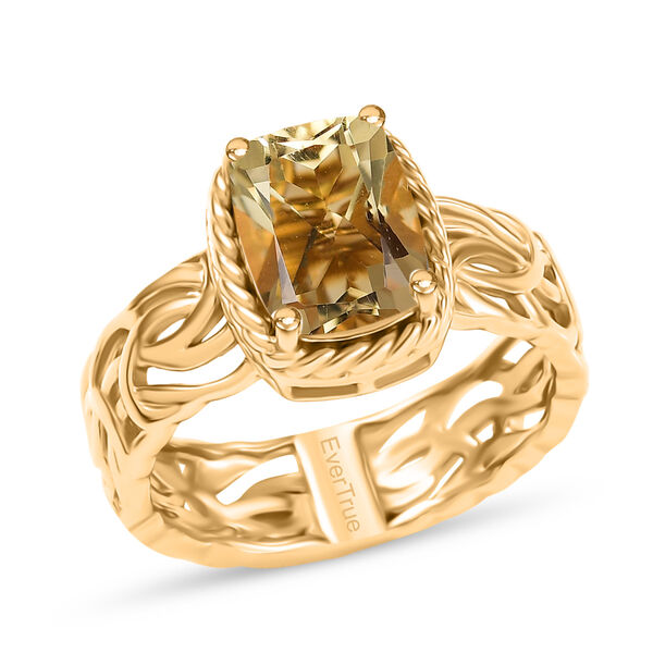 EVER TRUE AA Citrin Ring Nickelfreies Messing (Gr&ouml;&szlig;e 19.00) ca. 2,18 ct image number 3