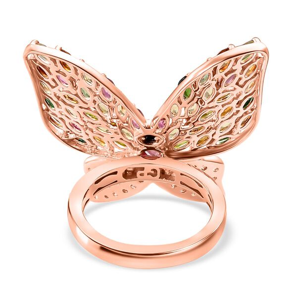 GP Trionfo Kollektion - AA Multi Turmalin, Zirkon und Kanchanaburi blauer Saphir-Ring - 4,94 ct. image number 6