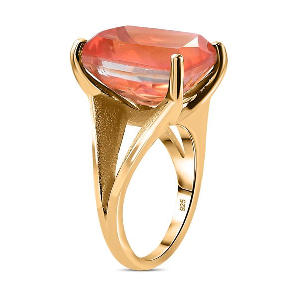 Padparadscha Quarz Triplett Ring, ca. 12,96 ct. image number 5