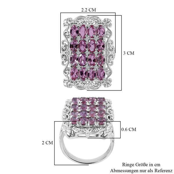 Rosa Turmalin und Zirkon-Ring - 3,85 ct. image number 4