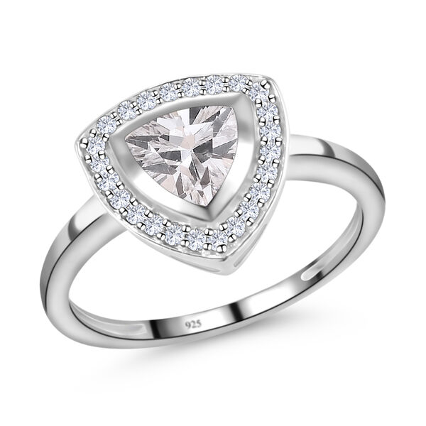 LUSTRO STELLA - wei&szlig;er Zirkonia-Ring, 925 Silber  ca. 1,58 ct image number 2