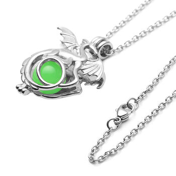 Drachen-Anh&auml;nger mit Kette 50 cm Edelstahl ca. 31,00 ct