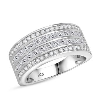 Moissanit Ring, ca. 1,60 ct.