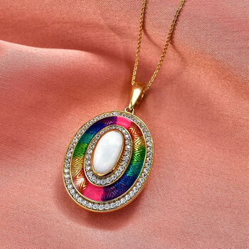 D'Joy AA nat&uuml;rlicher, &auml;thiopischer Welo Opal und Zirkon Ring und Anh&auml;nger mit 50cm Kette