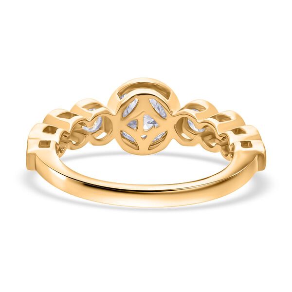 LUXURIANT DIAMANT - Lab Grown Diamant SI-GH Ring 925 Silber 750 Gelbgold Vermeil (Größe 19.00) ca. 1,51 ct image number 5