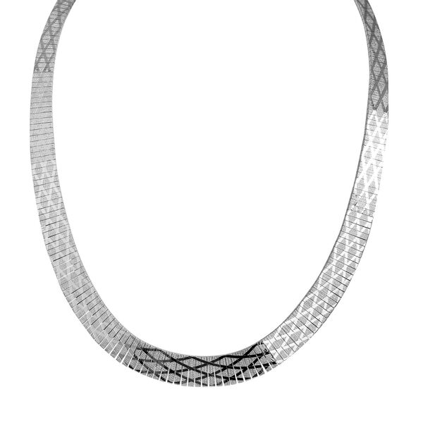 Fancy Cubetto Kleopatra Silber Halskette